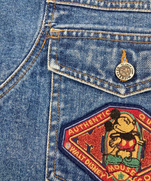 MICKEY（ミッキー）MICKEY (ミッキー) 24MJ型 ディズニーデニムジャケット ブルー サイズ:Mの古着・服飾アイテム