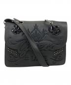 GUESSゲス）の古着「IN LOVE TOP HANDLE FLAP」｜ブラック