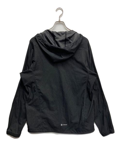adidas（アディダス）adidas (アディダス) デニムルック レギュラーフィット ストレッチウーブン フーデッドトラックトップ ブラック サイズ:Lの古着・服飾アイテム