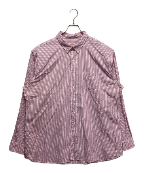 BROOKS BROTHERS（ブルックスブラザーズ）BROOKS BROTHERS (ブルックスブラザーズ) オーバーサイズストライプシャツ ピンク サイズ:XXLの古着・服飾アイテム