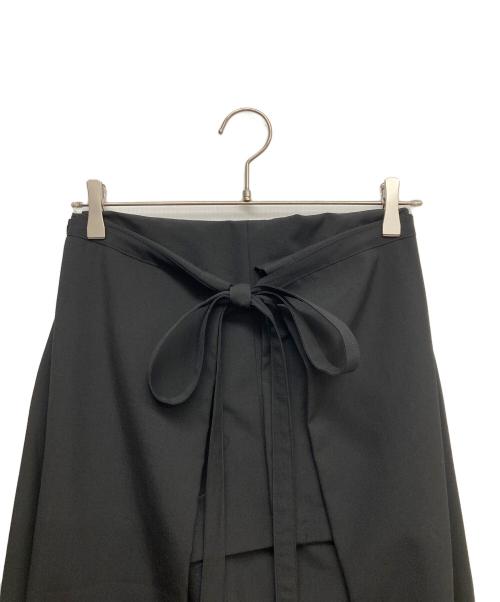 tricot COMME des GARCONS（トリココムデギャルソン）tricot COMME des GARCONS (トリココムデギャルソン) ウールフレアリボンスカート ブラック サイズ:無しの古着・服飾アイテム