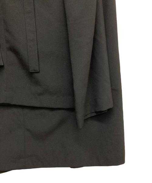 tricot COMME des GARCONS（トリココムデギャルソン）tricot COMME des GARCONS (トリココムデギャルソン) ウールフレアリボンスカート ブラック サイズ:無しの古着・服飾アイテム