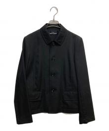 tricot COMME des GARCONS（トリココムデギャルソン）の古着「ショートステンカラージャケット」｜ブラック