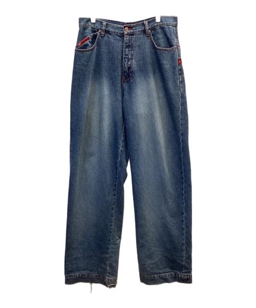 AVIREX（アヴィレックス）AVIREX (アヴィレックス) バギーデニムパンツ ブルー サイズ:W32の古着・服飾アイテム