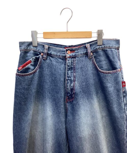 AVIREX（アヴィレックス）AVIREX (アヴィレックス) バギーデニムパンツ ブルー サイズ:W32の古着・服飾アイテム