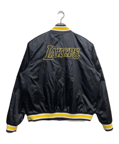 NIKE（ナイキ）NIKE (ナイキ) Los Angeles Lakers Courtside リバーシブルナイロンスタジャン ブラック サイズ:XLの古着・服飾アイテム