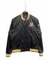 NIKE（ナイキ）の古着「Los Angeles Lakers Courtside リバーシブルナイロンスタジャン」｜ブラック