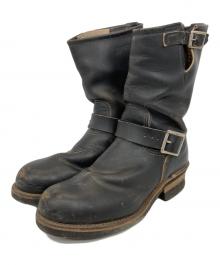 RED WING（レッドウィング）の古着「スチールトゥ・エンジニアブーツ」｜ブラック