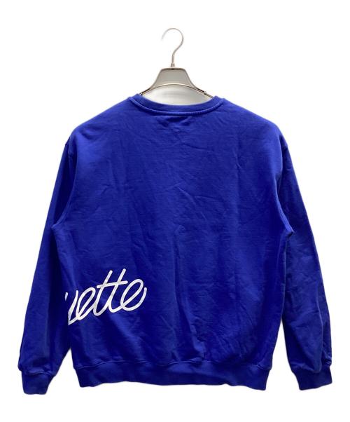LFYT（エルエフワイティー）LFYT (エルエフワイティー) SIDE PRINTED SCRIPT LOGO CREW SWEAT ブルー サイズ:Lの古着・服飾アイテム
