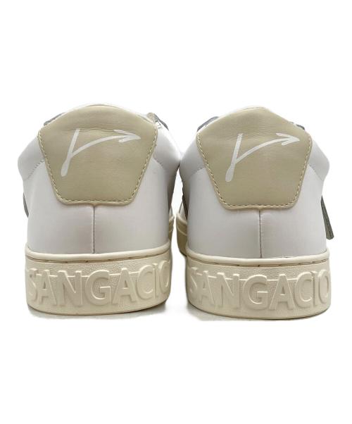 Sangacio（サンガッチョ）SANGACIO (サンガッチョ) SG8 ローカットスニーカー ホワイト サイズ:26.5の古着・服飾アイテム