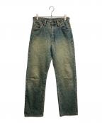 Wranglerラングラー）の古着「復刻シンチバックデニムパンツ」｜ブルー