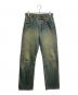 Wrangler（ラングラー）の古着「復刻シンチバックデニムパンツ」｜ブルー