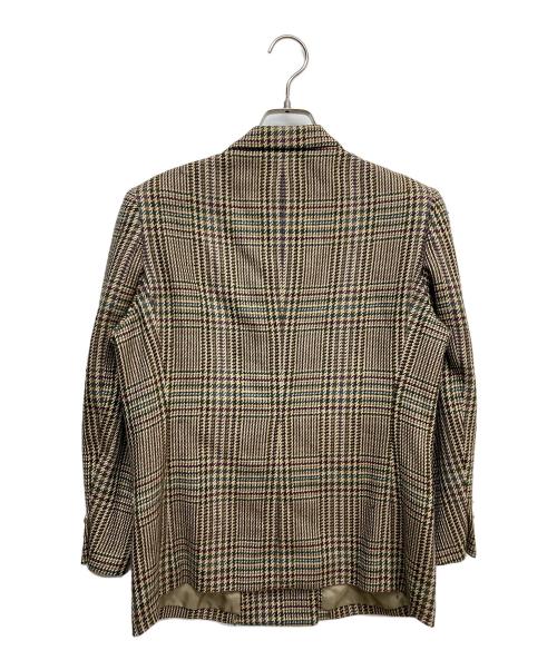 Burberry's（バーバリーズ）Burberry's (バーバリーズ) チェックテーラードジャケット ブラウン サイズ:7ARの古着・服飾アイテム