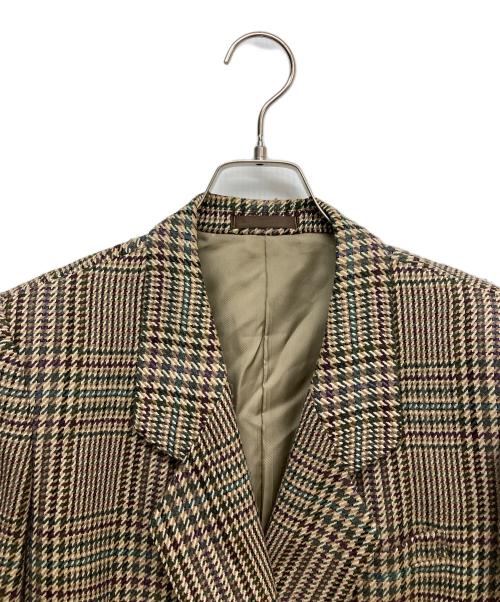 Burberry's（バーバリーズ）Burberry's (バーバリーズ) チェックテーラードジャケット ブラウン サイズ:7ARの古着・服飾アイテム