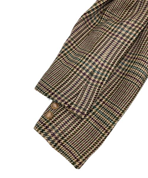 Burberry's（バーバリーズ）Burberry's (バーバリーズ) チェックテーラードジャケット ブラウン サイズ:7ARの古着・服飾アイテム