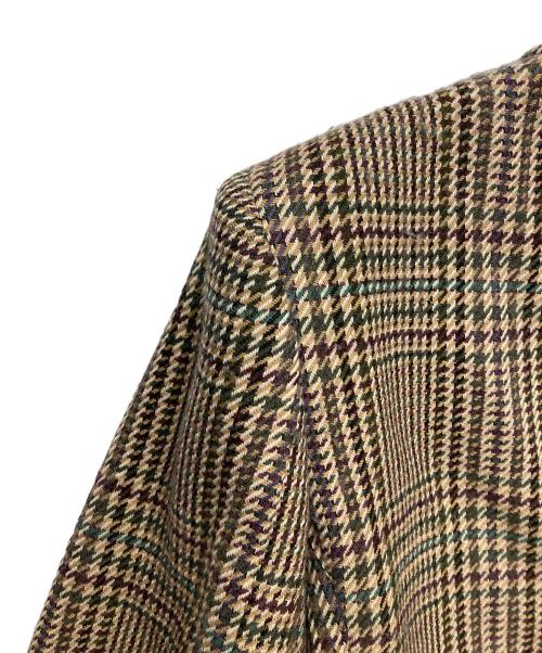 Burberry's（バーバリーズ）Burberry's (バーバリーズ) チェックテーラードジャケット ブラウン サイズ:7ARの古着・服飾アイテム