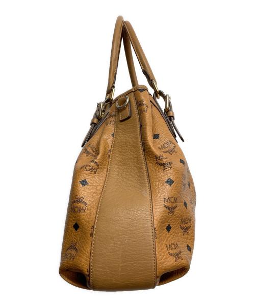 MCM（エムシーエム）MCM (エムシーエム) ヴィセトス ハンドバッグ ブラウンの古着・服飾アイテム