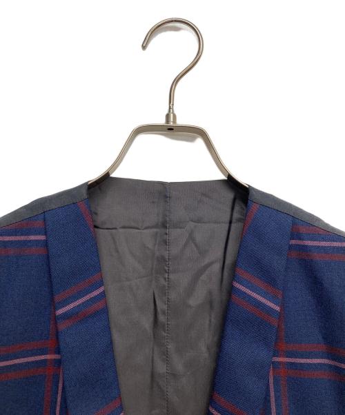 PAUL SMITH（ポールスミス）Paul Smith (ポールスミス) チェックベスト ネイビー×パープル サイズ:Mの古着・服飾アイテム