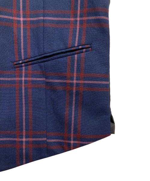 PAUL SMITH（ポールスミス）Paul Smith (ポールスミス) チェックベスト ネイビー×パープル サイズ:Mの古着・服飾アイテム
