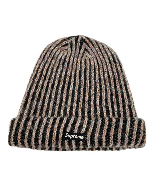 SUPREME（シュプリーム）Supreme (シュプリーム) Rainbow Knit Loose Gauge Beanie ブラックの古着・服飾アイテム