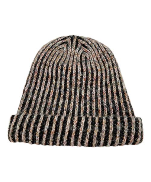 SUPREME（シュプリーム）Supreme (シュプリーム) Rainbow Knit Loose Gauge Beanie ブラックの古着・服飾アイテム
