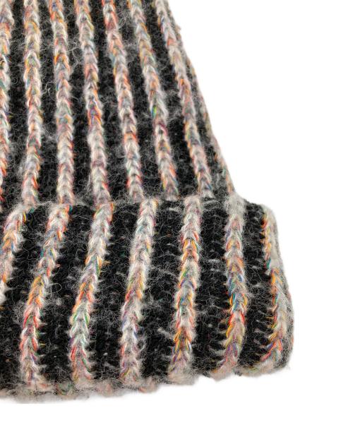 SUPREME（シュプリーム）Supreme (シュプリーム) Rainbow Knit Loose Gauge Beanie ブラックの古着・服飾アイテム