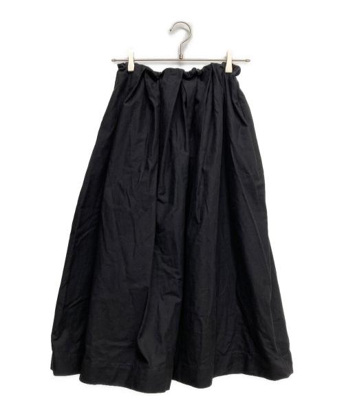 BIYOMA（ビヨーマ）biyoma (ビヨーマ) COTTON GATHER TUCK SKIRT ブラックの古着・服飾アイテム