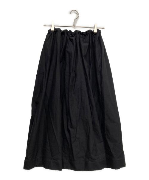 BIYOMA（ビヨーマ）biyoma (ビヨーマ) COTTON GATHER TUCK SKIRT ブラックの古着・服飾アイテム