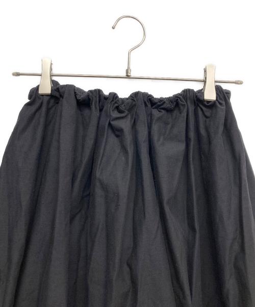 BIYOMA（ビヨーマ）biyoma (ビヨーマ) COTTON GATHER TUCK SKIRT ブラックの古着・服飾アイテム