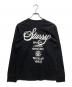 stussy (ステューシー) ワールドツアーロングスリーブTシャツ ブラック サイズ:M：5000円