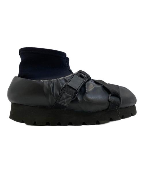 YUME YUME（ユメユメ）YUME YUME (ユメユメ) CAMP SHOE MID ブーツスニーカー ブラック サイズ:38の古着・服飾アイテム