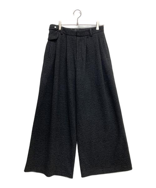 jcaesar studio（ジェイシーザー スタジオ）jcaesar studio (ジェイシーザー スタジオ) ウールワイドパンツ ブラック サイズ:Sの古着・服飾アイテム