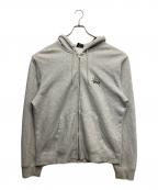 stussyステューシー）の古着「ジップアップパーカー」｜グレー