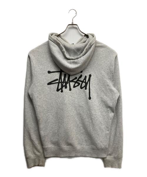 stussy（ステューシー）stussy (ステューシー) ジップアップパーカー グレー サイズ:Lの古着・服飾アイテム