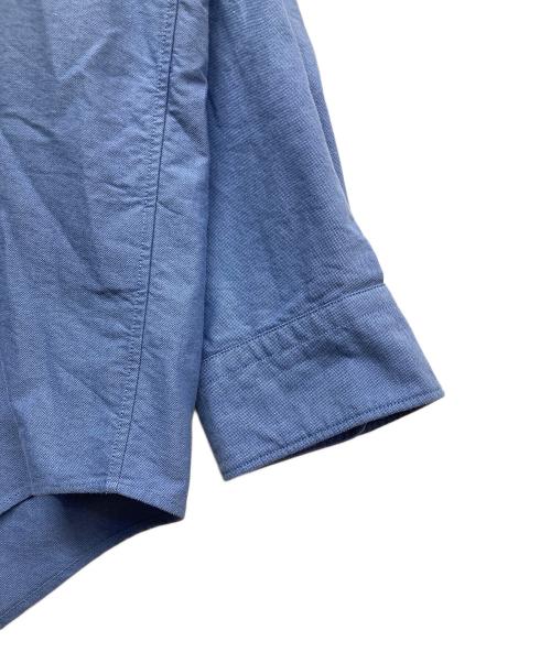 Graphpaper（グラフペーパー）Graphpaper (グラフペーパー) Oxford L/S Oversized Band Collar Shirt ブルー サイズ:Sの古着・服飾アイテム