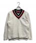FRED PERRY（フレッドペリー）の古着「Vネックニット」｜ホワイト