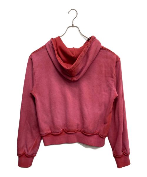 2002（ニセンニ）2002 (ニセンニ) Numbering Zip Up Hoodie ピンク サイズ:Mの古着・服飾アイテム