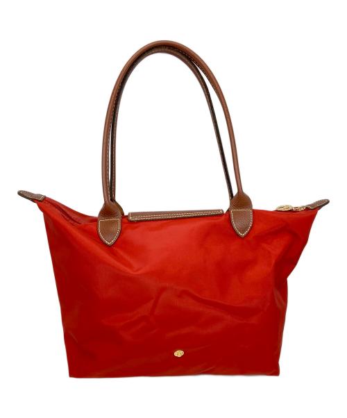 LONGCHAMP（ロンシャン）LONGCHAMP (ロンシャン) ルプリアージュ ハンドバッグ レッドの古着・服飾アイテム