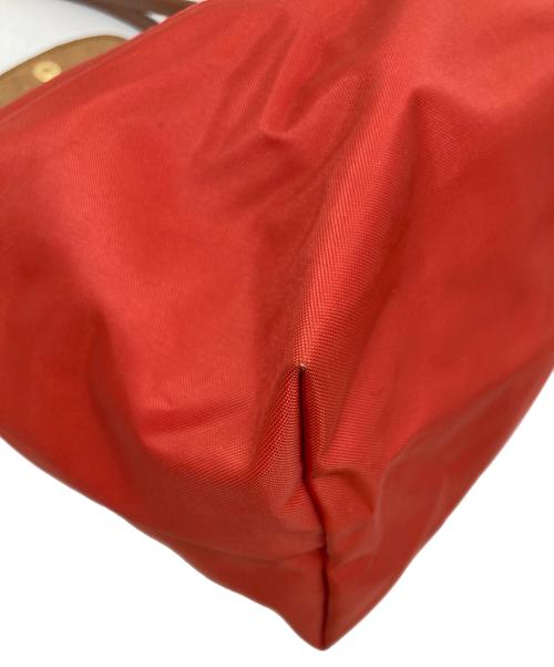 LONGCHAMP（ロンシャン）LONGCHAMP (ロンシャン) ルプリアージュ ハンドバッグ レッドの古着・服飾アイテム
