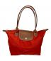 LONGCHAMP（ロンシャン）の古着「ルプリアージュ ハンドバッグ」｜レッド