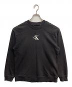 Calvin Kleinカルバンクライン）の古着「CKロゴプリントスウェット」｜ブラック
