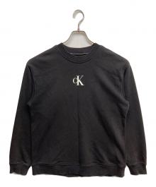 Calvin Klein（カルバンクライン）の古着「CKロゴプリントスウェット」｜ブラック