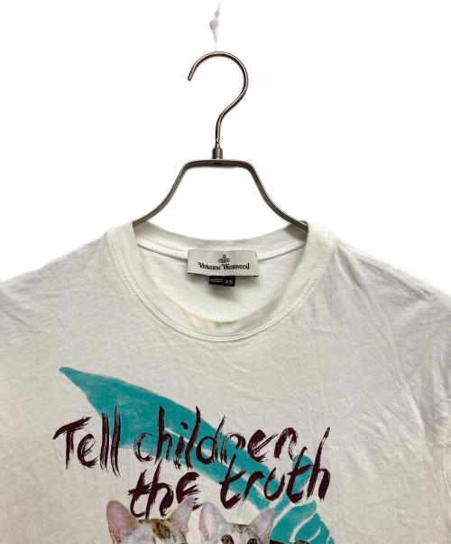 Vivienne Westwood（ヴィヴィアンウエストウッド）Vivienne Westwood (ヴィヴィアンウエストウッド) プリントTシャツ ホワイト サイズ:Xsの古着・服飾アイテム