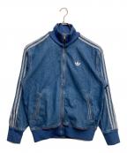 adidasアディダス）の古着「アディカラー デニム ファイヤーバード トラックトップ」｜インディゴ