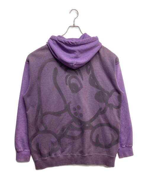 GALFY（ガルフィー）GALFY (ガルフィー) B-Boy的ストリートスウェットピグメント染パーカー パープル サイズ:Lの古着・服飾アイテム