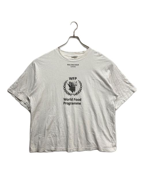 BALENCIAGA（バレンシアガ）BALENCIAGA (バレンシアガ) プリントTシャツ ホワイト サイズ:Lの古着・服飾アイテム