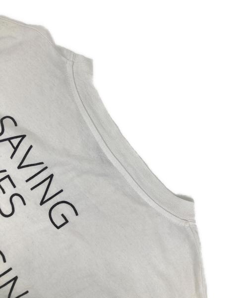 BALENCIAGA（バレンシアガ）BALENCIAGA (バレンシアガ) プリントTシャツ ホワイト サイズ:Lの古着・服飾アイテム
