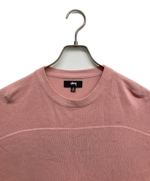 stussy（ステューシー）stussy (ステューシー) Football Sweater ピンク サイズ:Mの古着・服飾アイテム