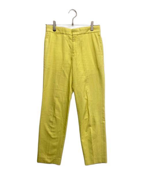 DRAWER（ドゥロワー）DRAWER (ドゥロワー) コットンツイルスリムパンツ イエロー サイズ:36の古着・服飾アイテム
