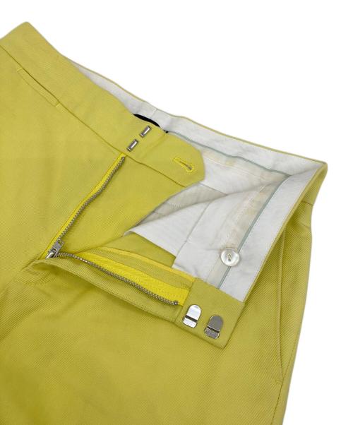 DRAWER（ドゥロワー）DRAWER (ドゥロワー) コットンツイルスリムパンツ イエロー サイズ:36の古着・服飾アイテム
